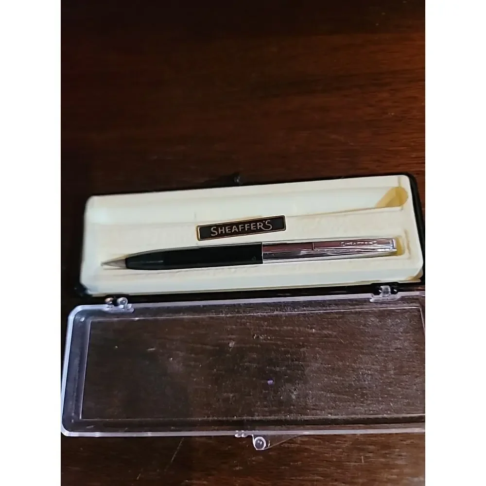 Sheaffer's Mechanical Pencil Vintage In Case Working With Lead Inside